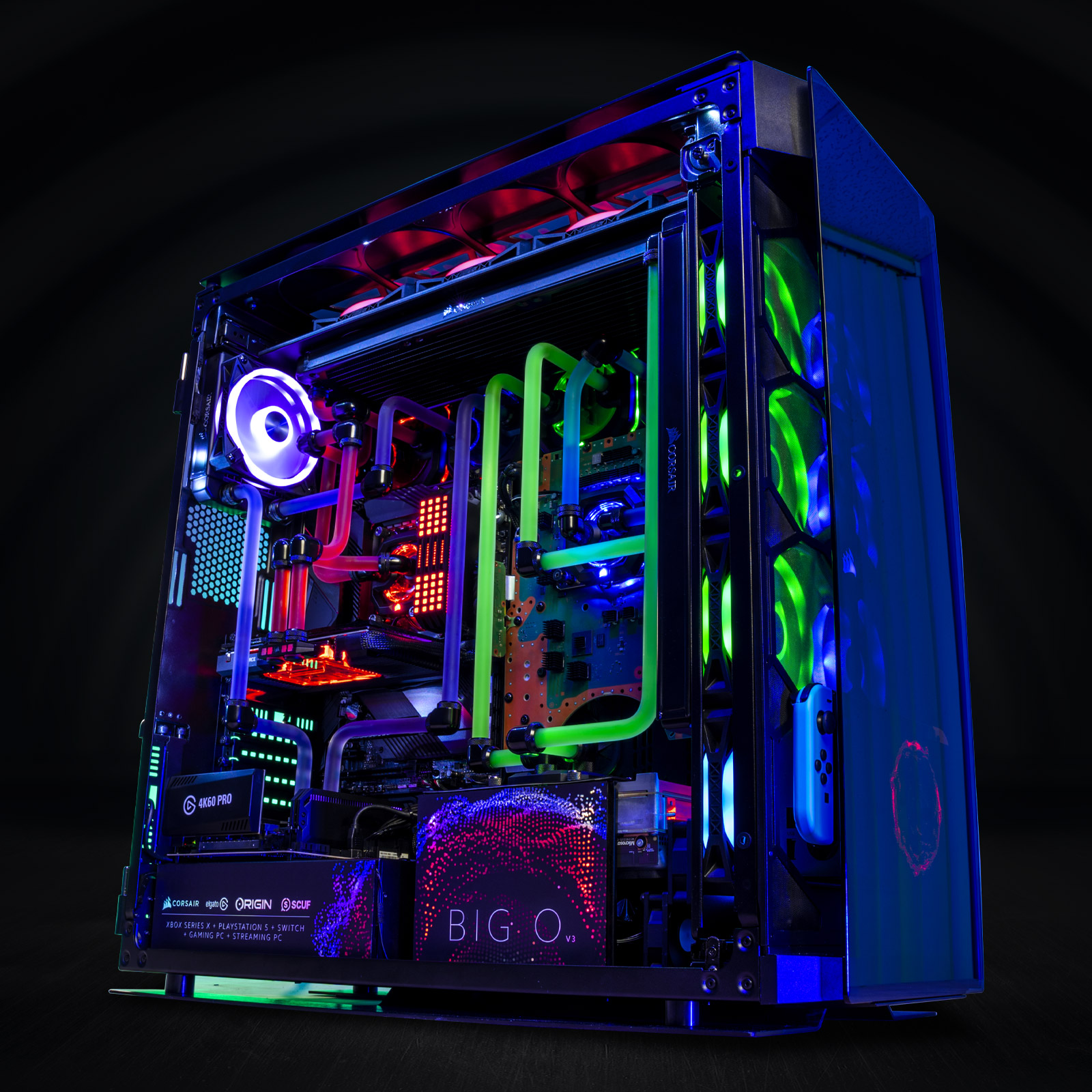 Origin PC Big O V3: PlayStation 5, Xbox Series X, Nintendo Switch OLED, RTX  3090, and Ryzen 9 5950X all integrated into one ultimate gaming machine -   News
