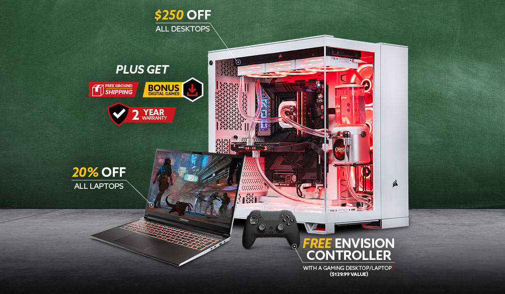 back to school gaming pc banner