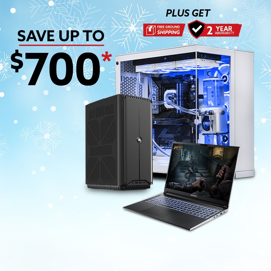 winter gaming pc promo