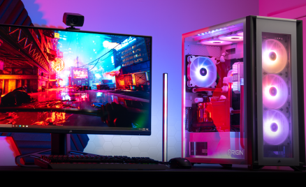 gaming pc and monitor