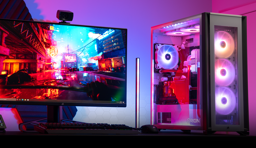 gaming pc and monitor