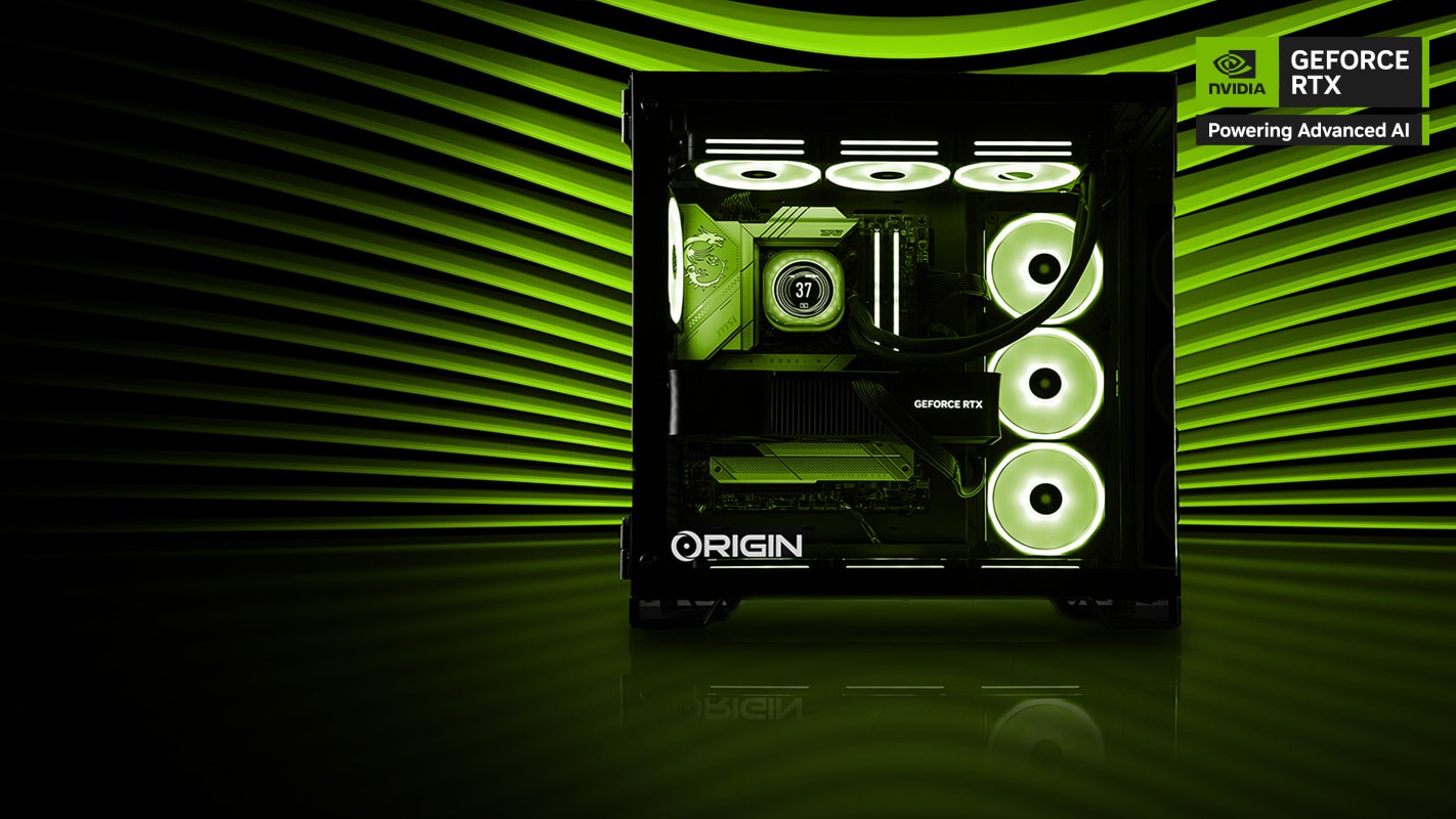 origin pc with nvidia geforce rtx 50 series gpu